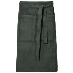 238 - Frontslips Derby, vokset, B 70 x L 75cm. flaskegrn