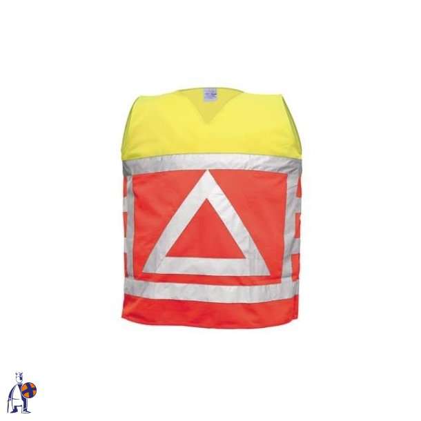 M-Wear 0125 trafikledervest gul orange