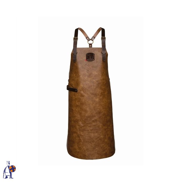 263 - L�der hagesm�k vintage, B 60 x L 82cm. cognac