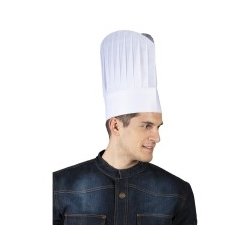 267 - Engangskokkehue af papir, rund, B 28 x H 25 cm.