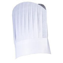 267 - Engangskokkehue af papir, rund, B 28 x H 25 cm.