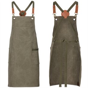 286 - Hagesmkforklde lrred, 70 cm x 80 cm. oliven