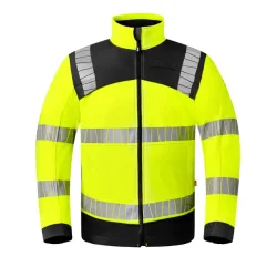 Softshell-jakke HAVEP High Visibility+ - gul-sort (CBK)
