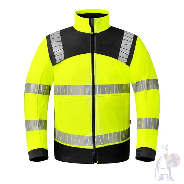 Softshell-jakke HAVEP� High Visibility+ - gul-sort (CBK)