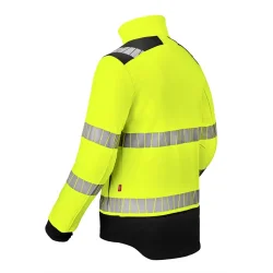 Softshell-jakke HAVEP High Visibility+ - gul-sort (CBK)