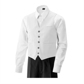 Herrevest med lomme. white