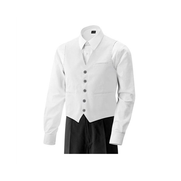 Herrevest med lomme. white