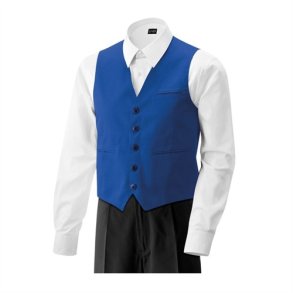 Herrevest med lomme. royal blue  