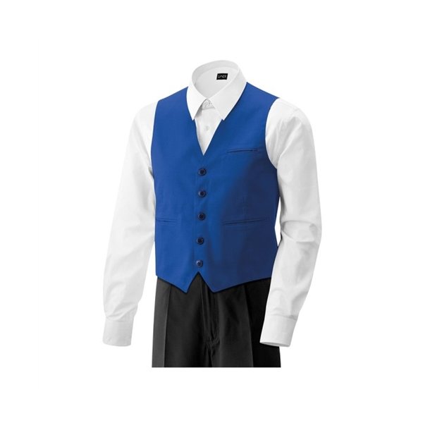 Herrevest med lomme. royal blue  