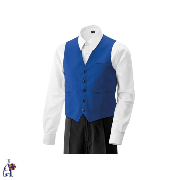 Herrevest med lomme. royal blue  