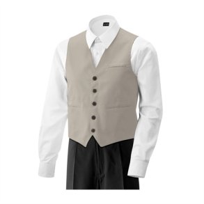 Herrevest med lomme. sand