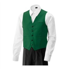 Herrevest med lomme. bottle green