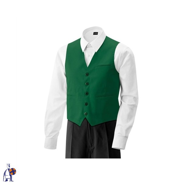Herrevest med lomme. bottle green
