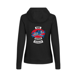 ID639  Dame hoodie  zip  Rebel Vanners