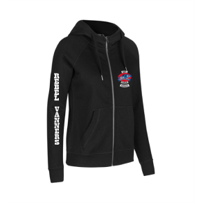 ID639  Dame hoodie  zip  Rebel Vanners