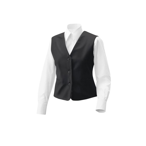 Damevest med lomme. black 