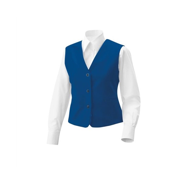 Damevest med lomme. royal blue