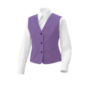 Damevest med lomme. purple