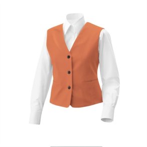 Damevest med lomme. terracotta