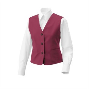 Damevest med lomme. bordeaux