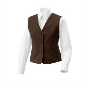 Damevest med lomme. toffee