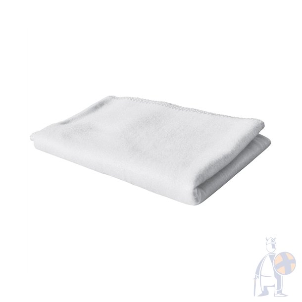 855 - Polar fleece t�ppe 130 cm x 160 cm. white