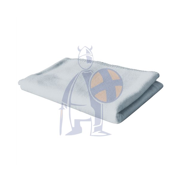 855 - Polar fleece t�ppe 130 cm x 160 cm. silvergrey