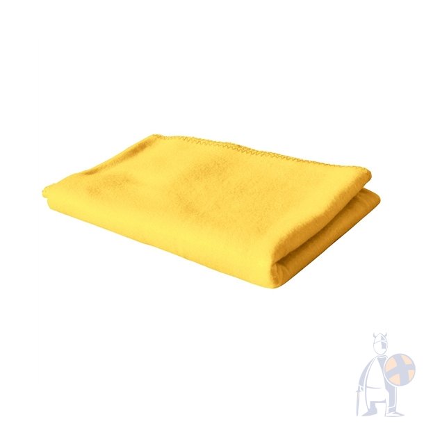 Polar fleece t�ppe 130 cm x 160 cm yellow 