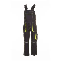 6120 Brne arbejds overalls antrasit/gul