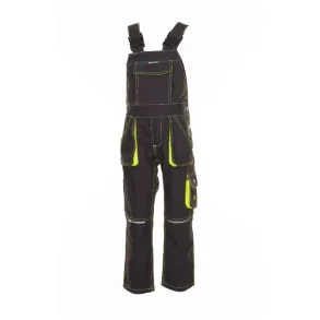6120 Brne arbejds overalls antrasit/gul