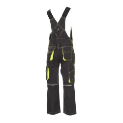 6120 Brne arbejds overalls antrasit/gul