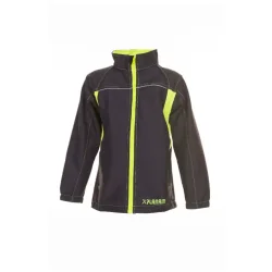 6130 Brne softshelljakke antracit/gul