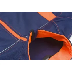 6132 Brne softshelljakke, oliven/orange