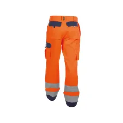 DASSY BUFFALO (200431) HIGH VISIBILITY WORK TROUSERS WITH KNEE POCKETS orange og bl