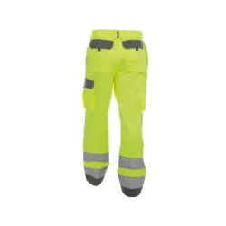DASSY BUFFALO (200431) HIGH VISIBILITY WORK TROUSERS WITH KNEE POCKETS gul og gr 