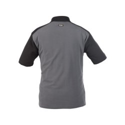 710004 Dassy  Cesar tofarvet poloshirt Cementgr sort