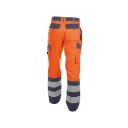Dassy Lancaster high visibility arbejdsbukser, orange og bl