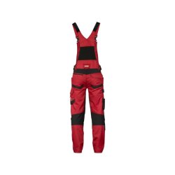 400163 Dassy  Tronix overalls med stretch og knlommer Rd sort
