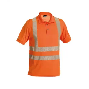 DASSY  BRANDON (710024) UV POLOSHIRT MED HJ SYNLIGHED orange 