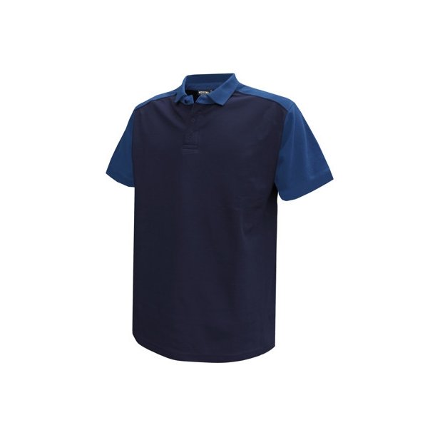 710004 Dassy ® Cesar tofarvet poloshirt Navy kongeblå