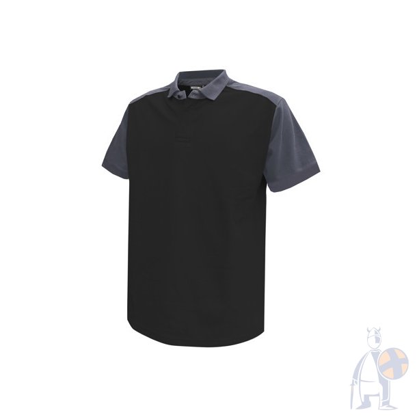 710004 Dassy � Cesar tofarvet poloshirt Sort gr�