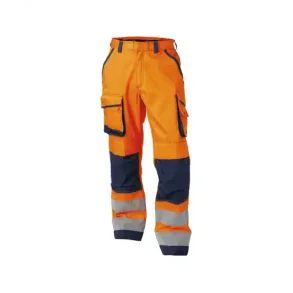 DASSY  CHICAGO (200807) ARBEJDSBUKSER MED HJ SYNLIGHED MED KNLOMMER orange og bl