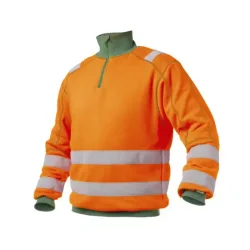 DASSY  DENVER (300376) SWEATSHIRT MED HJ SYNLIGHED orange og grn 