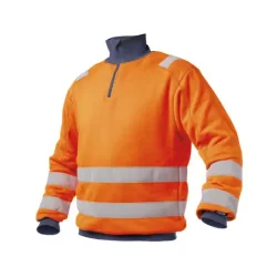 DASSY  DENVER (300376) SWEATSHIRT MED HJ SYNLIGHED orange og bl