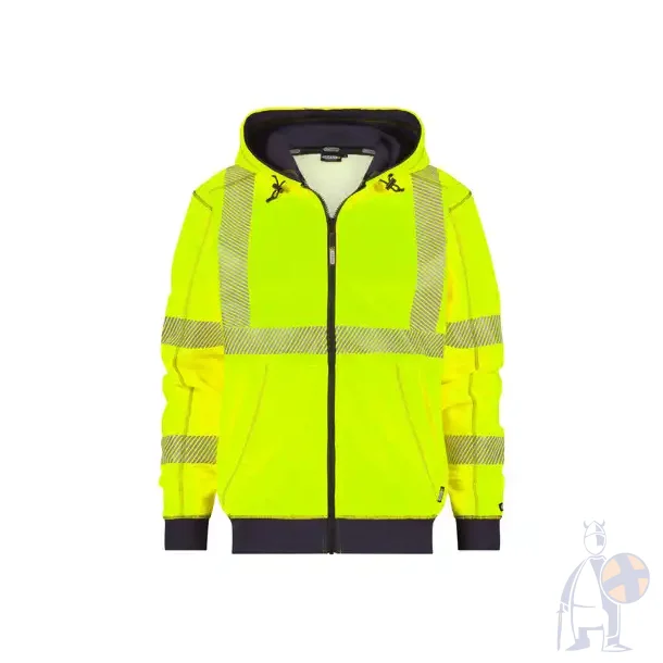DASSY � EVANS (300380) H�TTE SWEATSHIRT MED H�J SYNLIGHED gul og bl� 