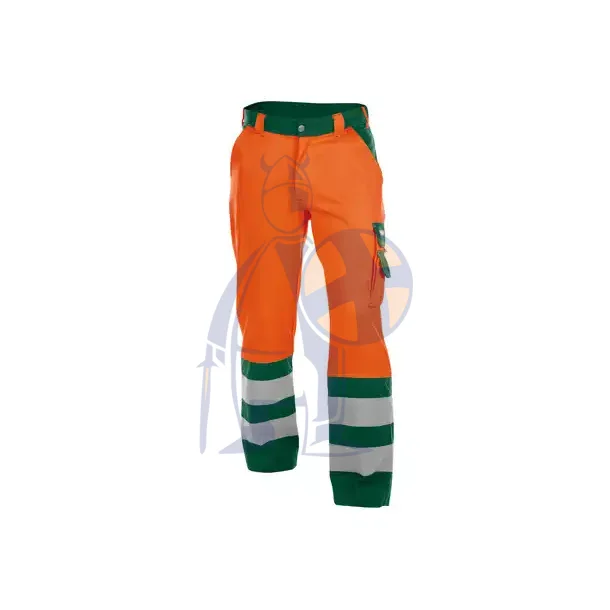 Dassy� Lancaster high visibility arbejdsbukser, g orange og gr�n 