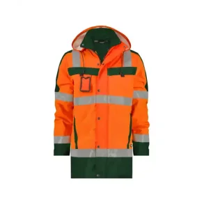 DASSY  LIMASOL (500132) PARKA MED HJ SYNLIGHED orange og grn