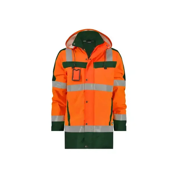 DASSY  LIMASOL (500132) PARKA MED HJ SYNLIGHED orange og grn