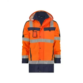 DASSY  LIMASOL (500132) PARKA MED HJ SYNLIGHED orange og bl 