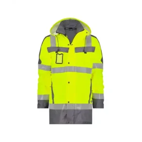 DASSY  LIMASOL (500132) PARKA MED HJ SYNLIGHED gul og gr